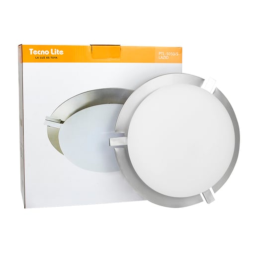 Foto 3 pulgar | Lampara de Techo Tecnolite Plafón Satinado E27x2 Ptl-5050/s