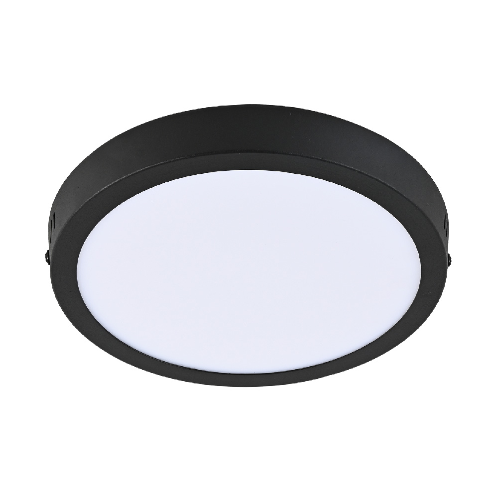 Lámpara Plafón Led De Sobreponer Tecnolite 18PTLLEDR65MVN Negro