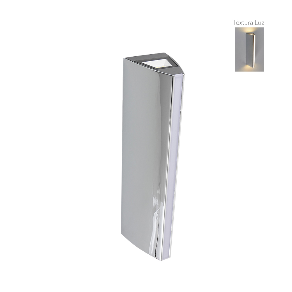 Foto 2 pulgar | Lámpara Sobreponer Tecnolite 13TLLED504V30CR color Plata Cromada 13.5 W Luz Suave Cálida para Muro