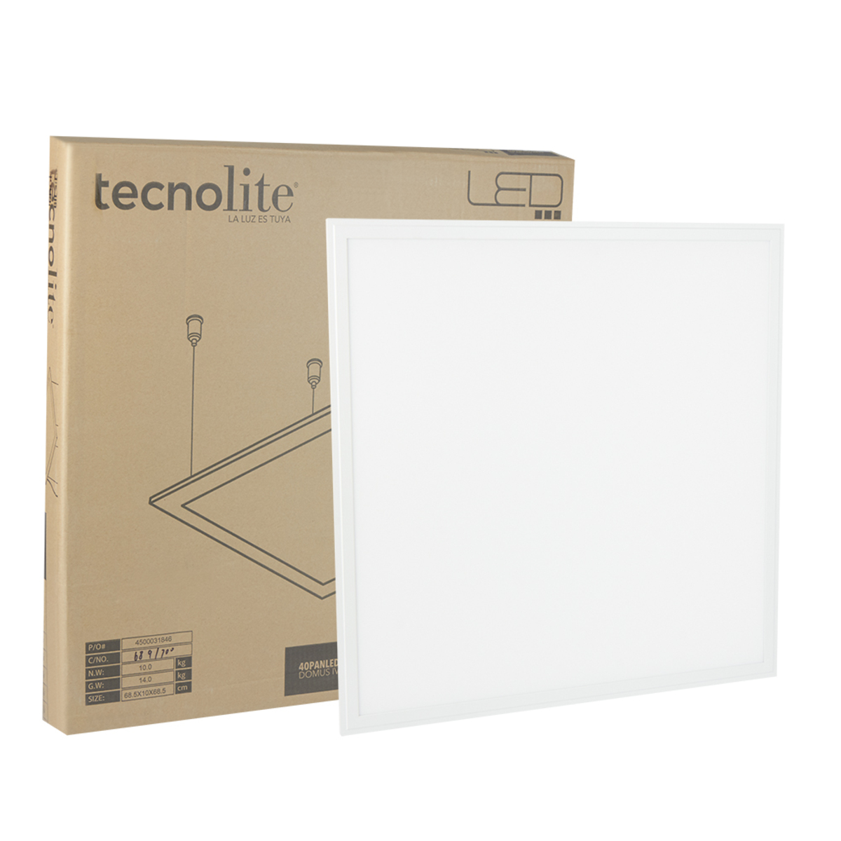 Foto 3 pulgar | Luminario Panel Tecnolite Color Blanco