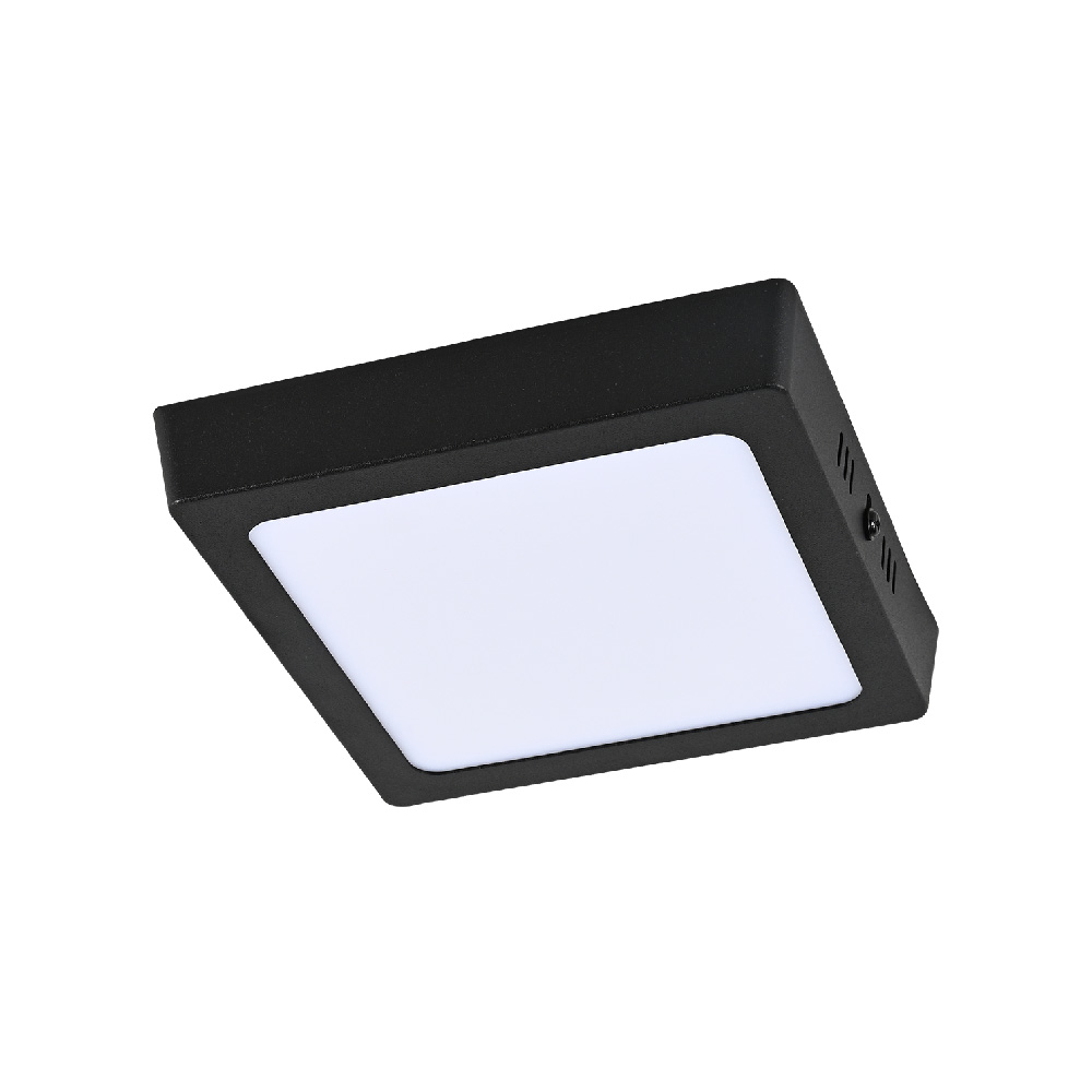 Lámpara Plafón LED Tecnolite 12PTLLEDC65MVN color Negro de Sobreponer 12 W Luz de Día Interiores No Atenuable