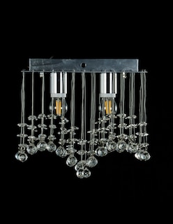 Foto 3 | Candil Gamalux M00987 color Plata 2 Luces