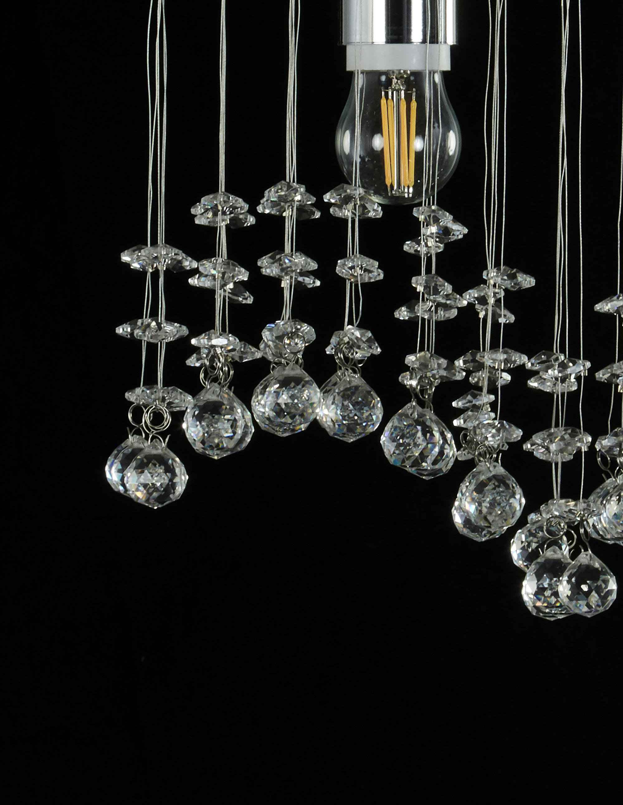 Foto 4 | Candil Gamalux M00987 color Plata 2 Luces