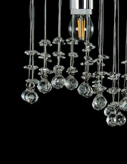 Foto 4 | Candil Gamalux M00987 color Plata 2 Luces