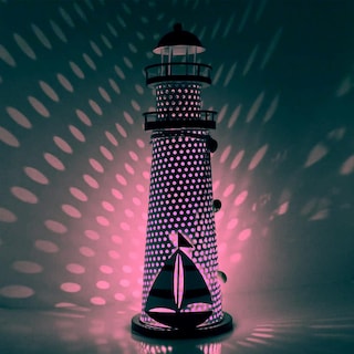 Foto 3 | Faro Brillante Luz LED Decoración Yohodepot Mxlhl-001 Metal 2 Piezas