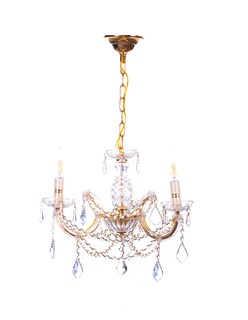 Foto 1 | Candil Gamalux Maria Theresa 3 Luces Terminado Dorado