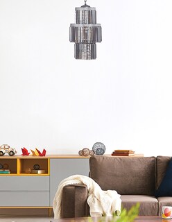 Foto 6 | Candil Gamalux Krystalic Pastelito color Gris