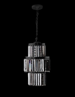 Foto 3 | Candil Gamalux Krystalic Pastelito color Negro