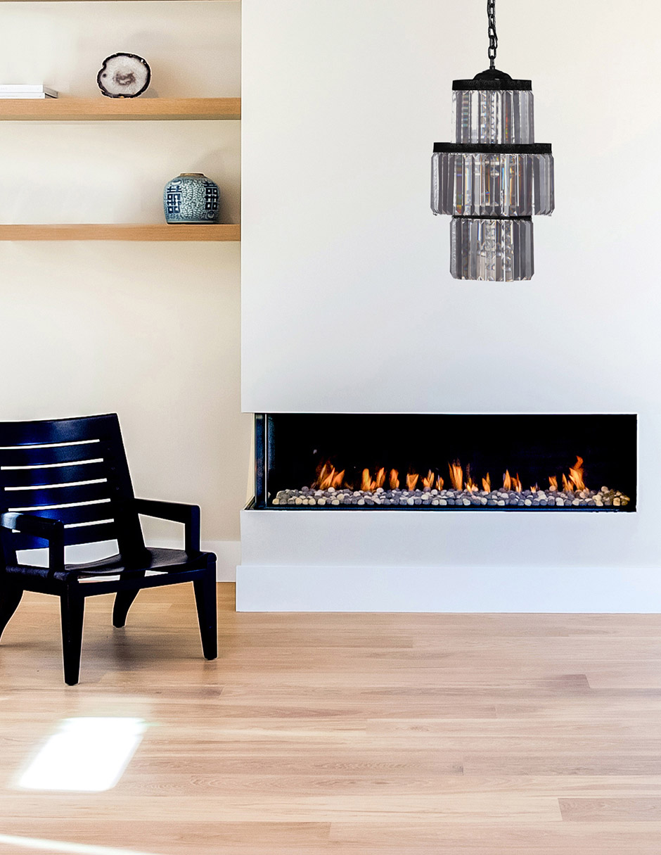 Foto 6 | Candil Gamalux Krystalic  Pastelito color Negro