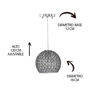 Foto 6 | Candil Gamalux GL180/1 color Plata