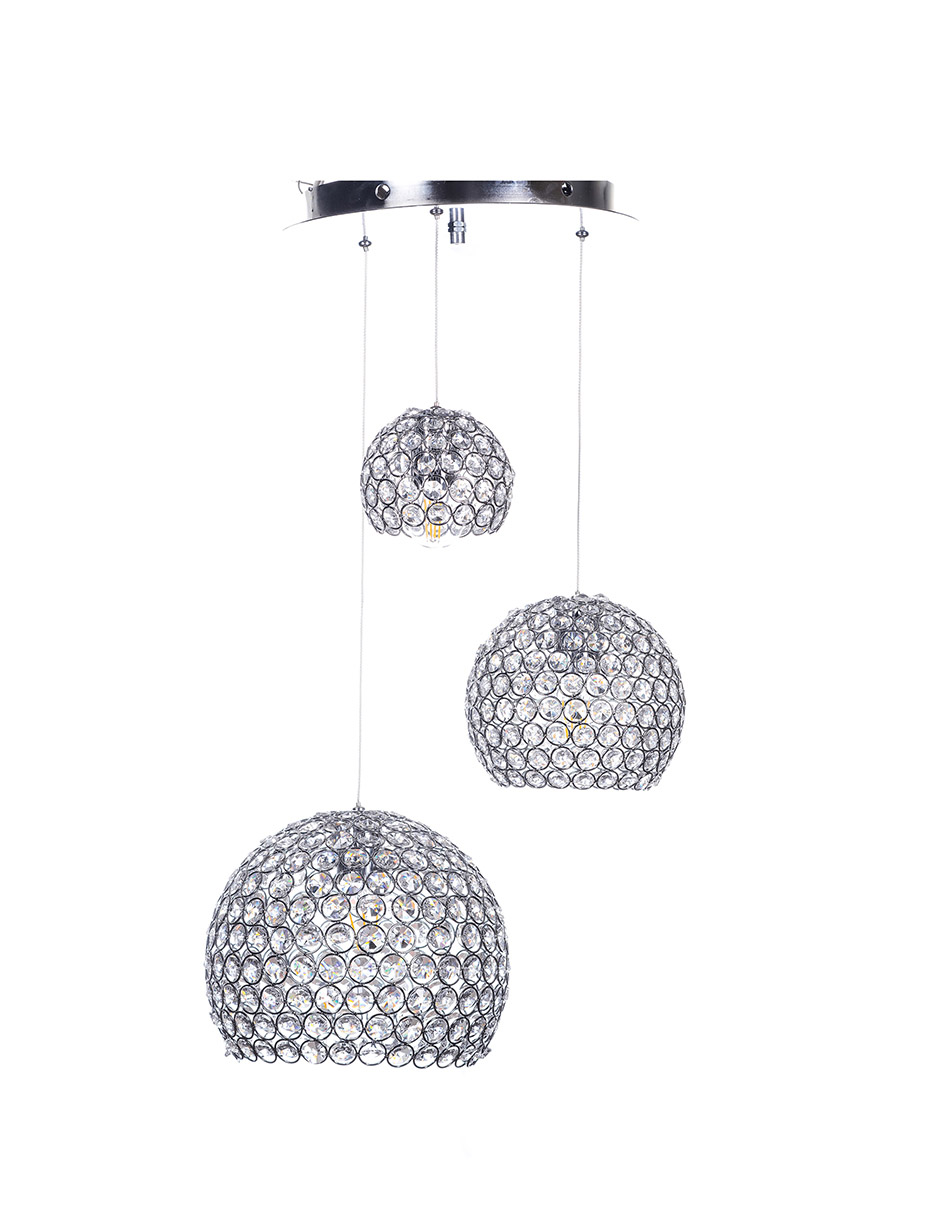 Candil Gamalux GL131823/3 color Plata 3 Luces