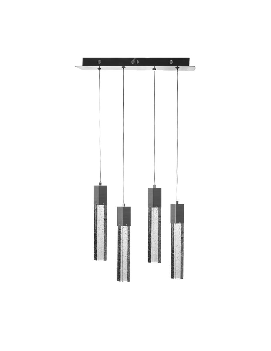 Foto 2 pulgar | Colgante Gamalux Star SQCR200/4L PCH Plateado 4 Luces