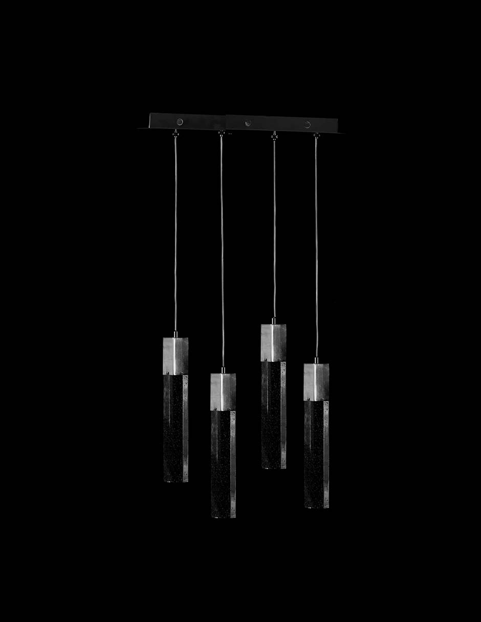 Foto 4 pulgar | Colgante Gamalux Star SQCR200/4L PCH Plateado 4 Luces