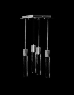 Foto 3 | Lampara Colgante Gamalux Star color Plata 4 Luces