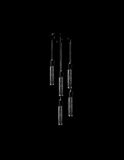 Foto 3 | Colgante Gamalux Star Sqcd200/5l Bk Color Negro 5 Luces