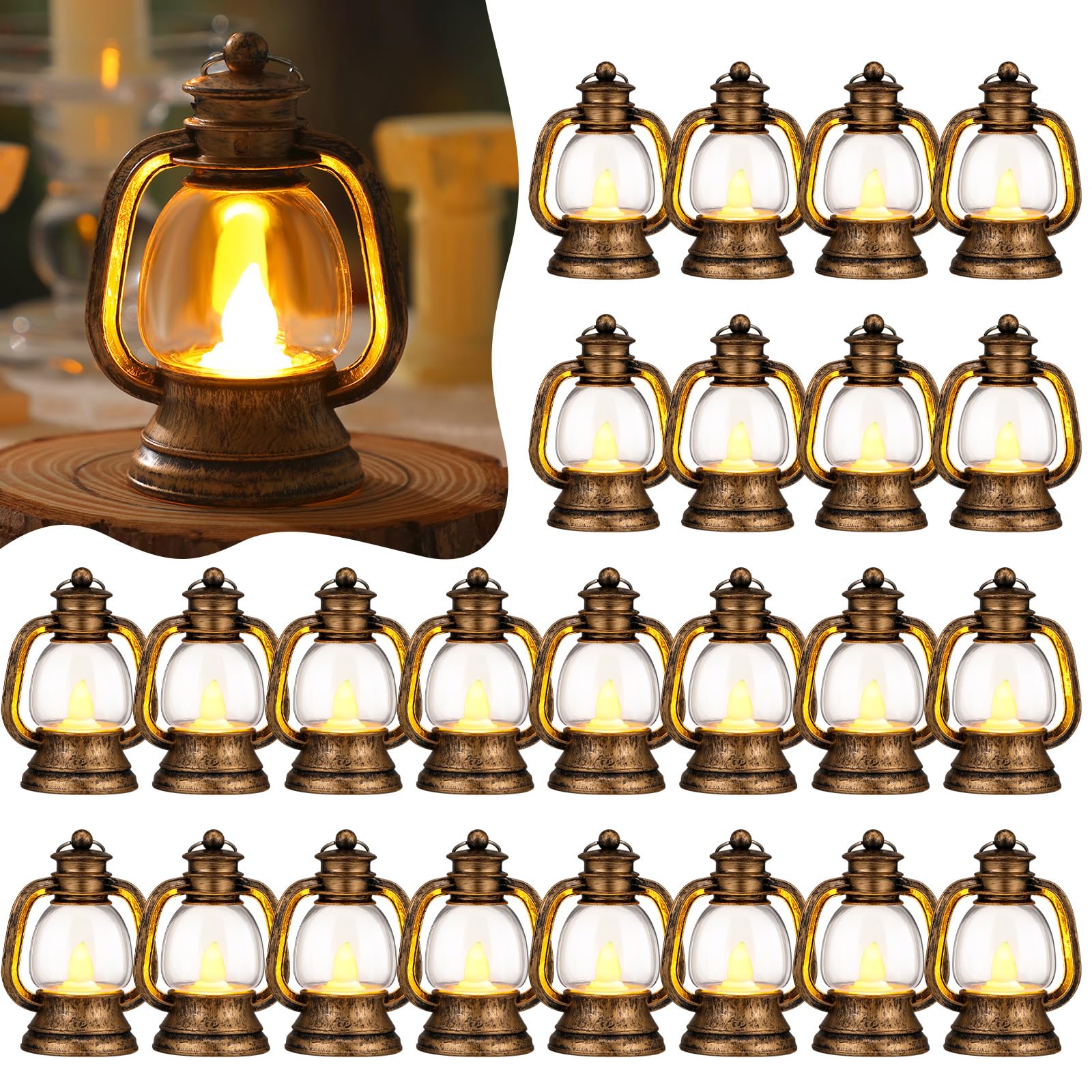 Farol Decorativo Ferraycle Western Mini, 10 Cm, 48 Unidades - Venta Internacional.