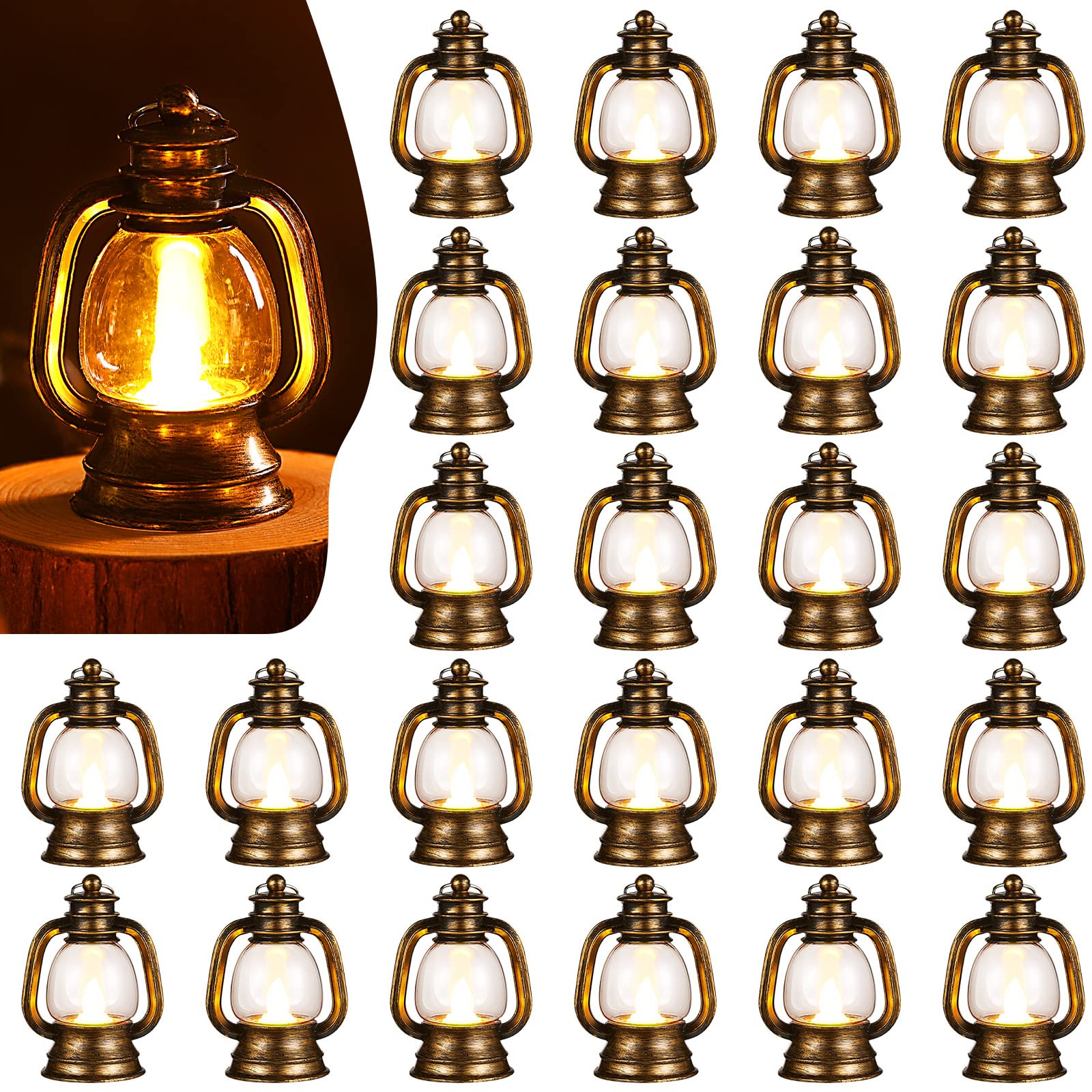 Farol Decorativo Ferraycle Western, Minilinterna Occidental, 10 Cm, 24 Unidades - Venta Internacional.