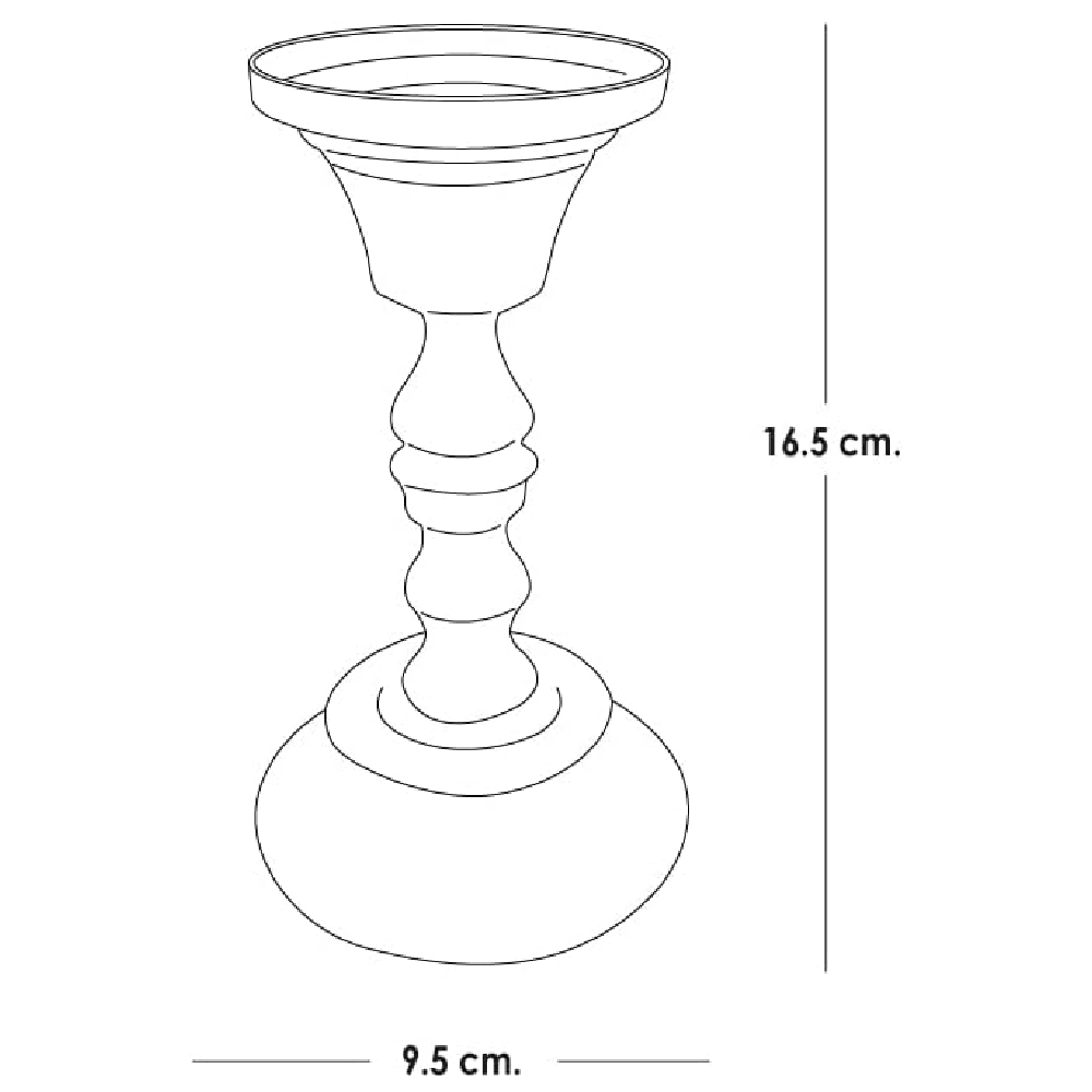 Foto 3 pulgar | Candelabro Iliosinnova Estilo Europeo color Dorado para Vela Cónica