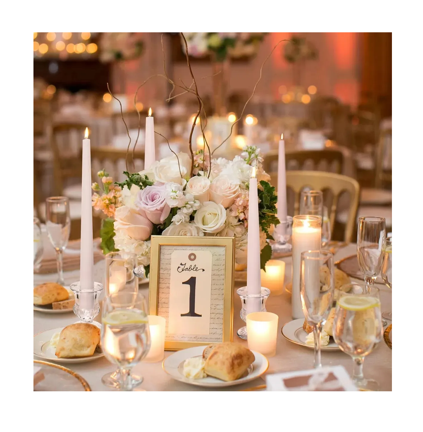Foto 3 | Juego De 6 Portavelas De Cristal Transparente Para Bodas