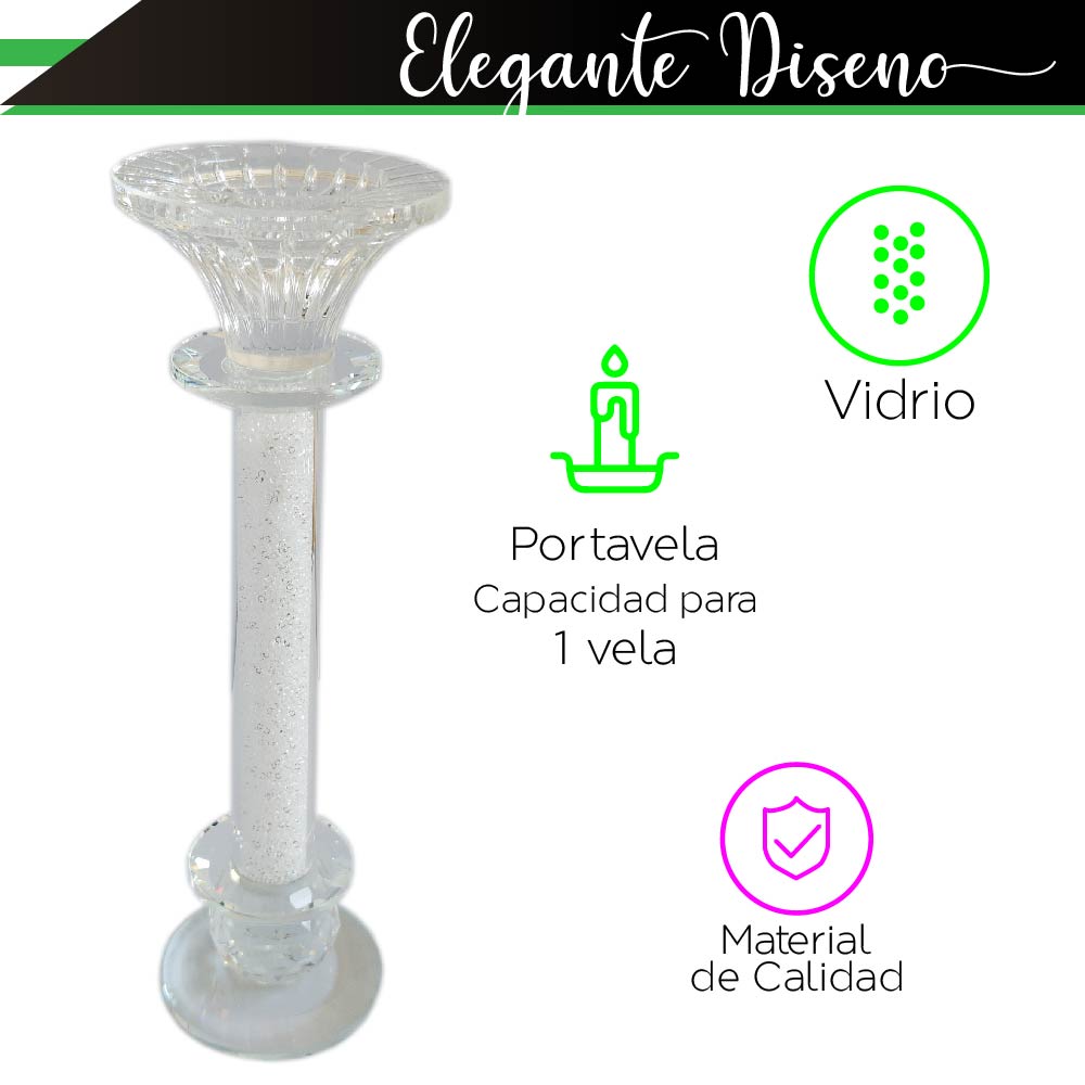 Foto 4 pulgar | Portavela Chic Fantasy de Cristal