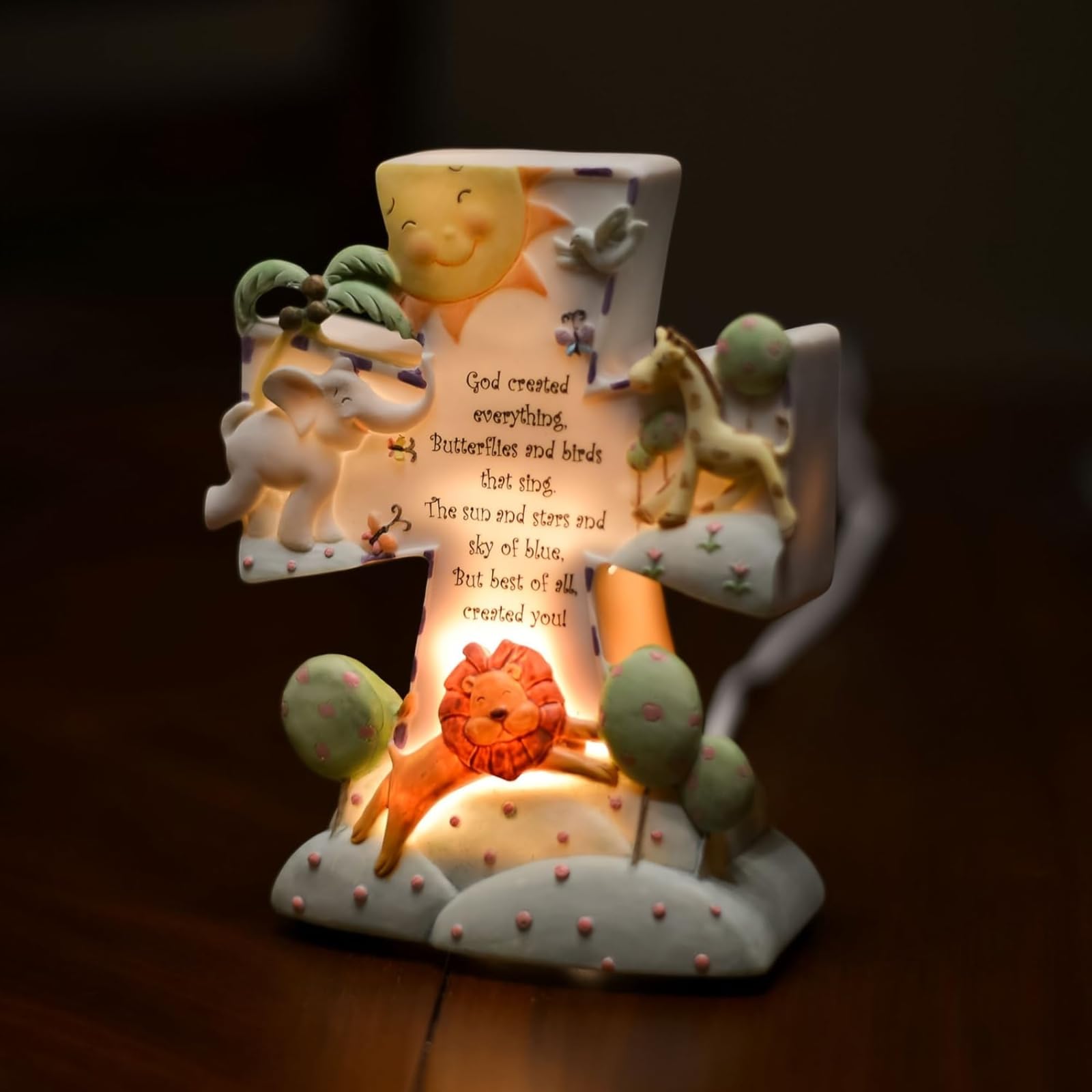 Foto 4 | Luz Nocturna De Roman Giftware Inc., Para Bebé Religioso, 6,5 Cm - Venta Internacional.