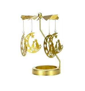 Foto 1 | Candelabros Giratorios Románticos de Metal para Fiestas Dorado