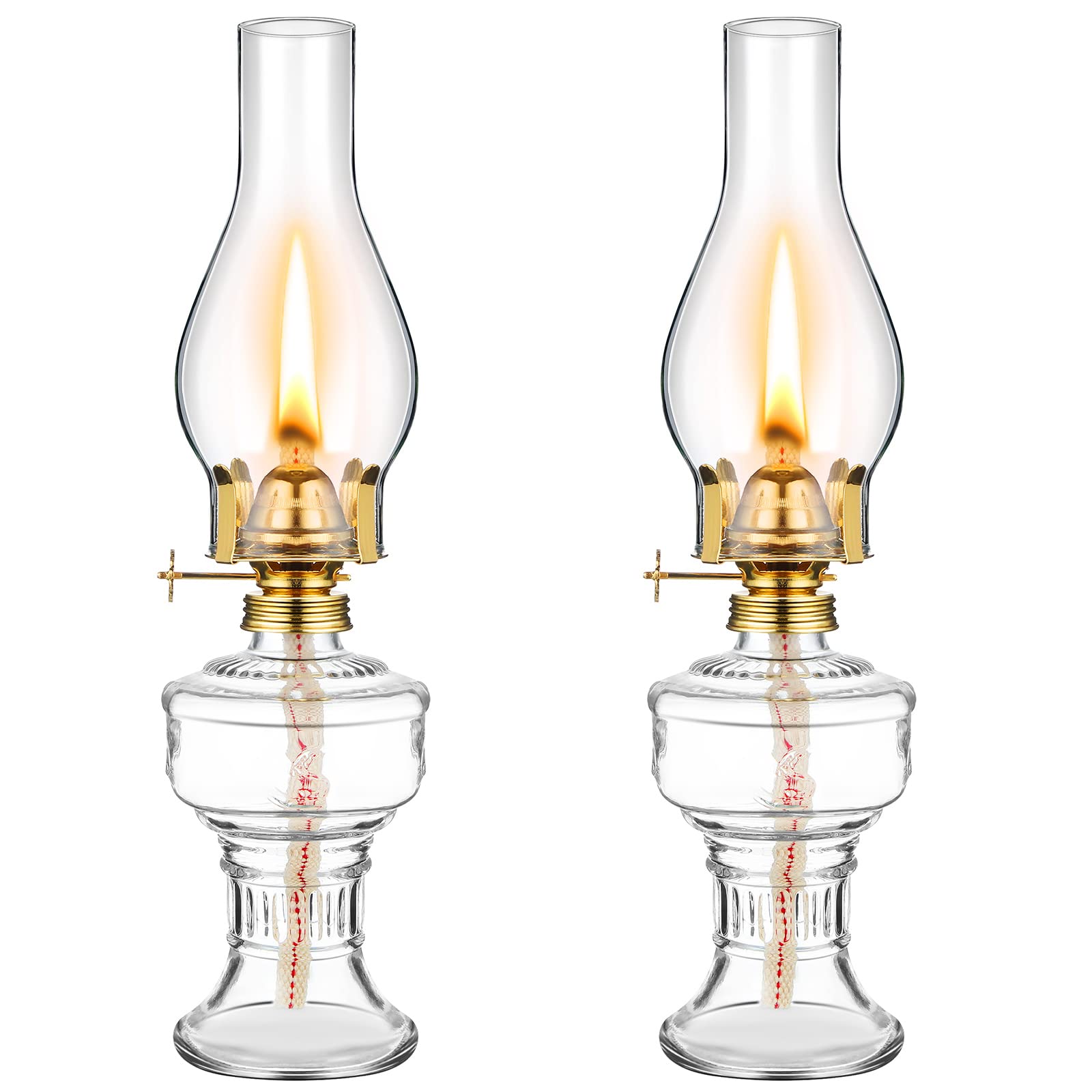Foto 1 | Lámpara de Aceite Tuanse Chamber Vintage Kerosene Hurricane 33 cm 2 Unidades - Venta Internacional