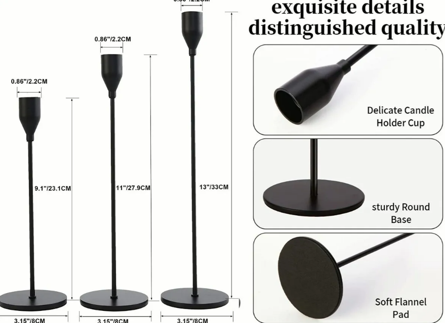 Foto 3 | Exclusivo Conjunto Xtellar De Elegantes Candelabros Metálicos Premium - Perfectos Para Eventos Especiales Y De