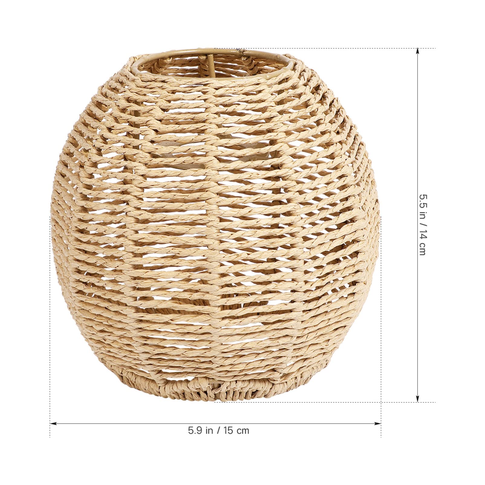 Foto 2 | Lámpara Colgante Stobaza  Cubierta De Luz Tejida De Ratán  15 X 14 Cm - Venta Internacional.
