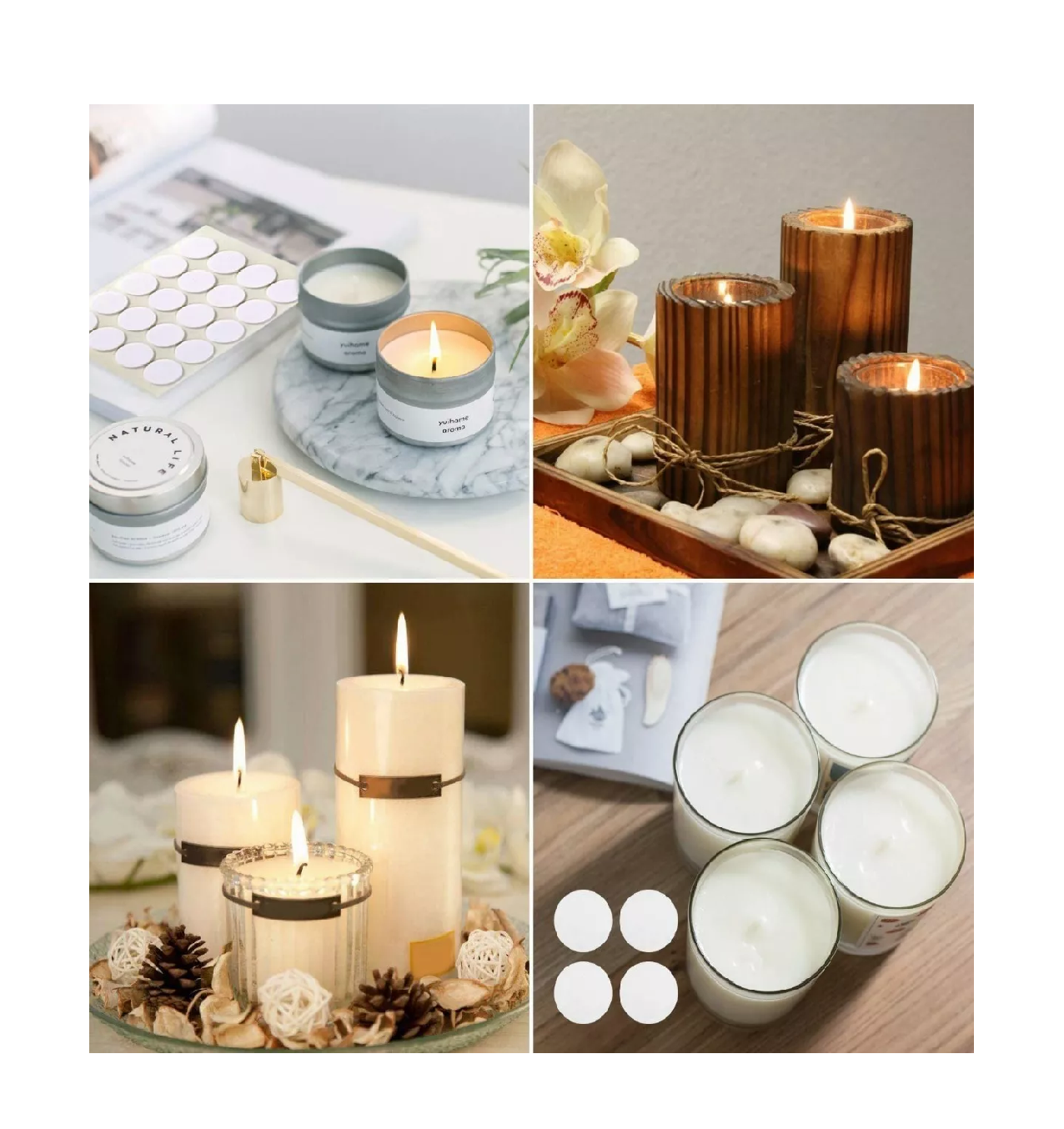 Foto 4 pulgar | Accesorios para Hacer Velas Blanco 150 Piezas