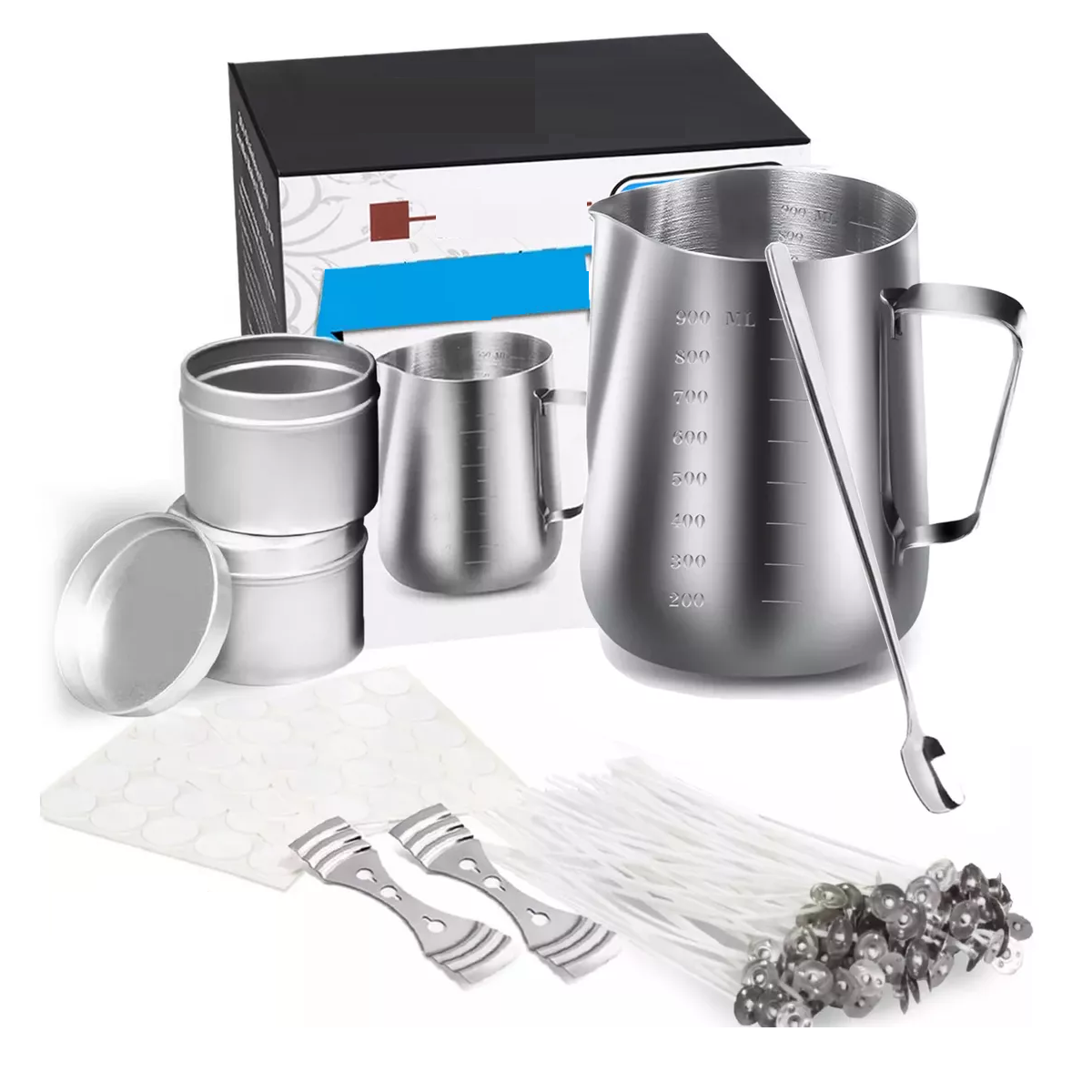 Kit de Fabricación de Velas Aromáticas Eo Safe Imports Esi-18142 Plata