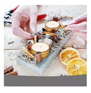 Foto 2 | Latas Redondas De Aluminio Para Velas, 4oz 24 Piezas Dorado