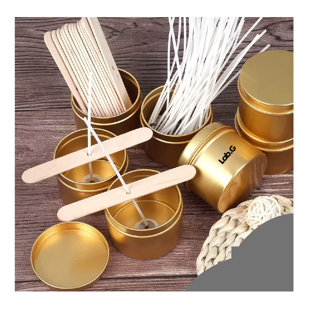 Foto 5 | Latas Redondas De Aluminio Para Velas, 4oz 24 Piezas Dorado
