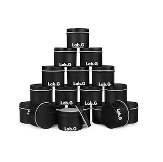 Foto 1 | Latas Redondas De Aluminio Para Velas Lab.g, 4oz 24 Piezas Negras