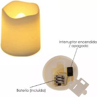 Foto 3 | Velas LED Ámbar Malubero para Decorar 24 piezas