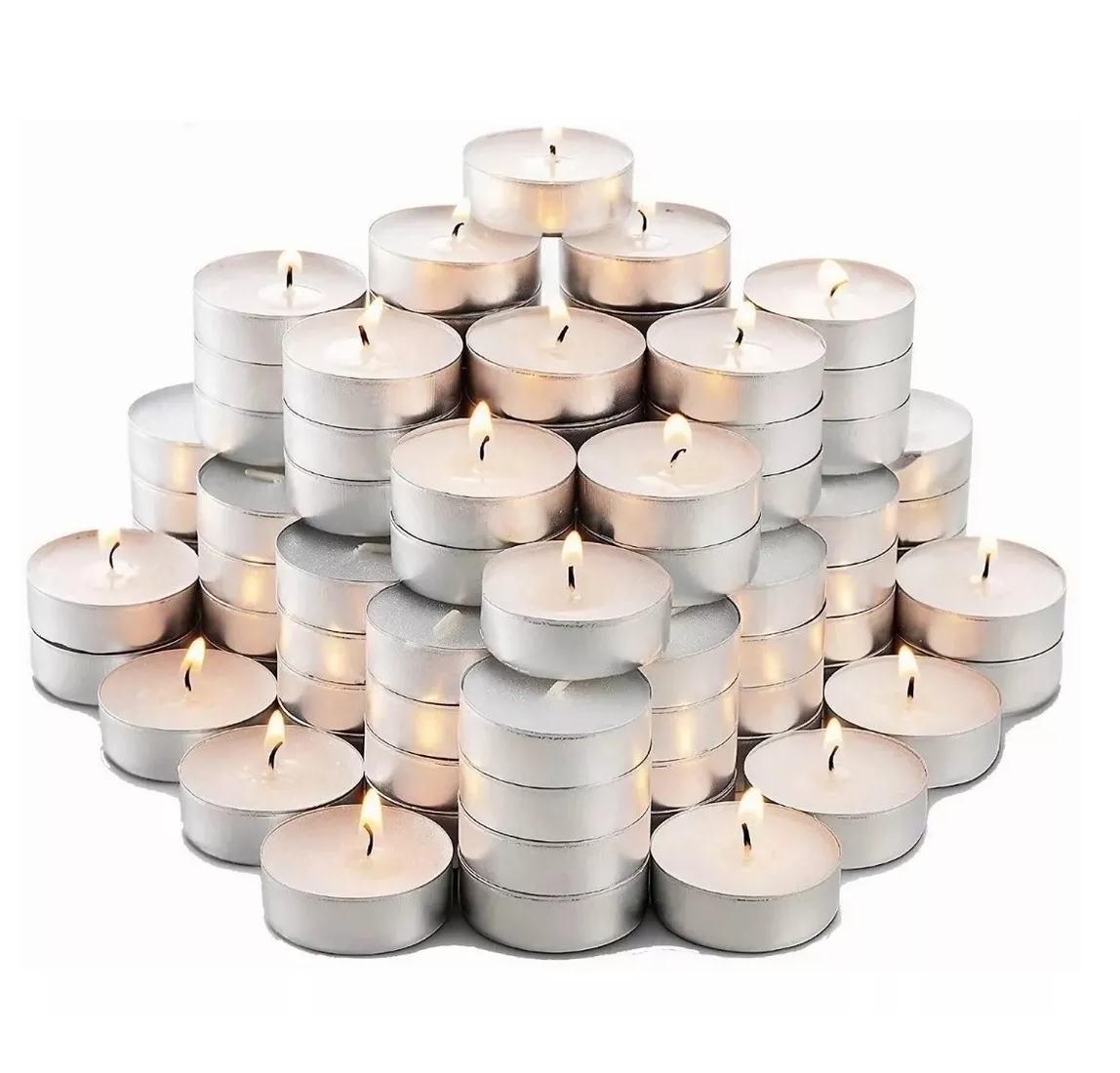 Foto 3 pulgar | Velas Decorativas sin Aroma Belug color Blanco 100 Piezas