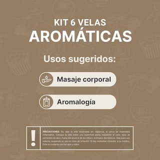 Foto 4 | Kit 6 Velas de Soya Harmony Fusion B Life con Aromas Especiales Duración 32 Hrs