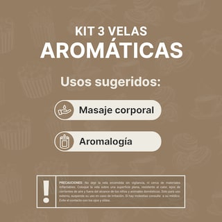 Foto 4 | Kit 3 Velas de Soya Warm Wishes B Life con Aromas Canela Palomita Caramelizada y Café Duración 50 Hrs