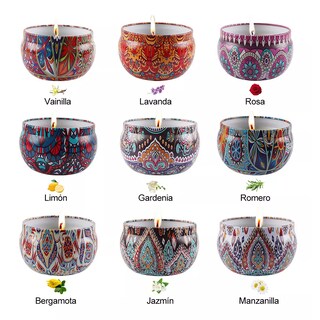 Foto 2 | Juego De Velas Aromáticas 9 Pieza Eo Safe Imports Esi-18134 Multicolor