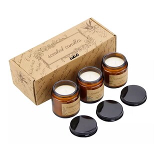 Foto 1 | 3 Velas Aromáticas Decorativas Lab.g 100% Soya Aromaterapia 3.5oz Rosas, Naranja, Jazmín