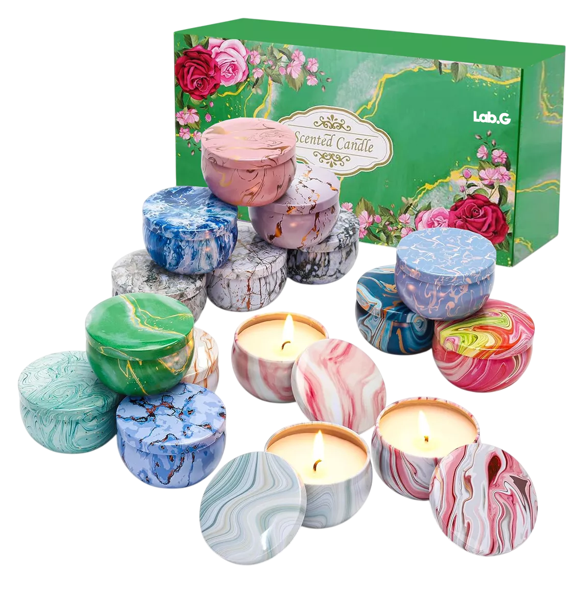 Velas Aromaticas Lab.g 16 Piezas