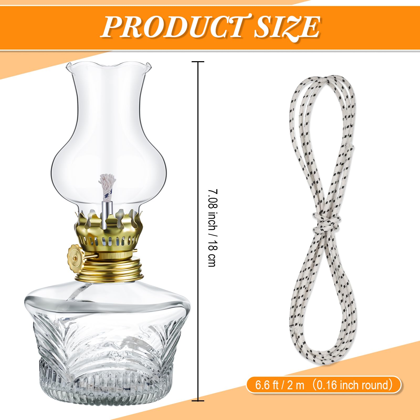 Foto 7 pulgar | Oil Lamp Yexiya, Lámpara Vintage De Queroseno De Vidrio, Juego De 12 Piezas - Venta Internacional.