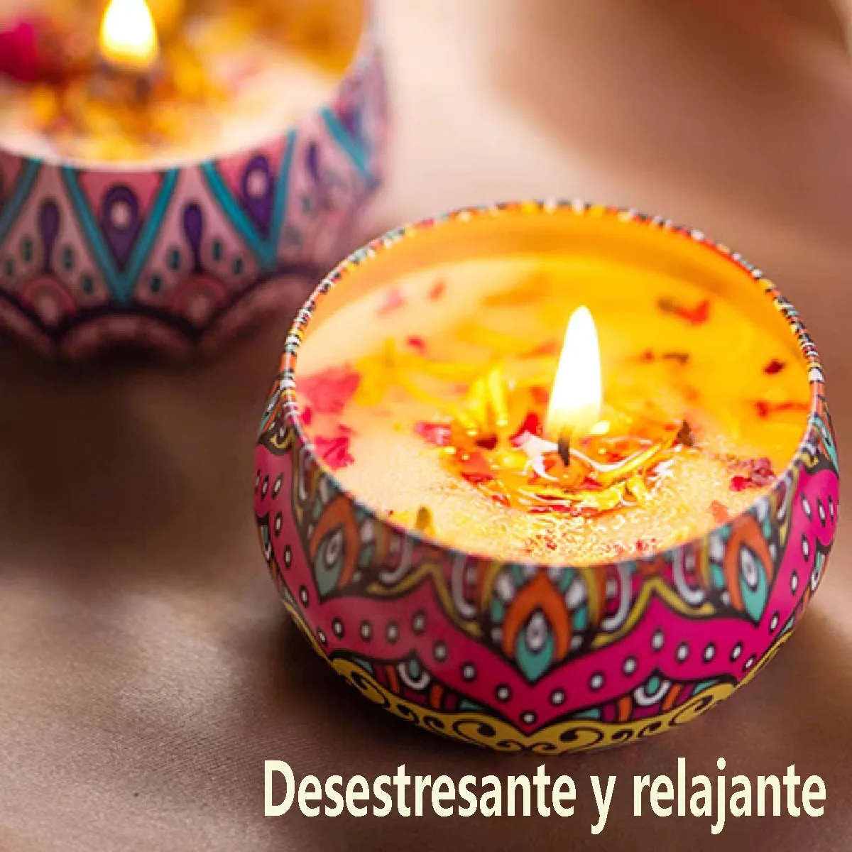 Foto 6 pulgar | 6 Piezas Velas Aromáticas De Cera De Soja Para Aromaterapia Lab.g Azul