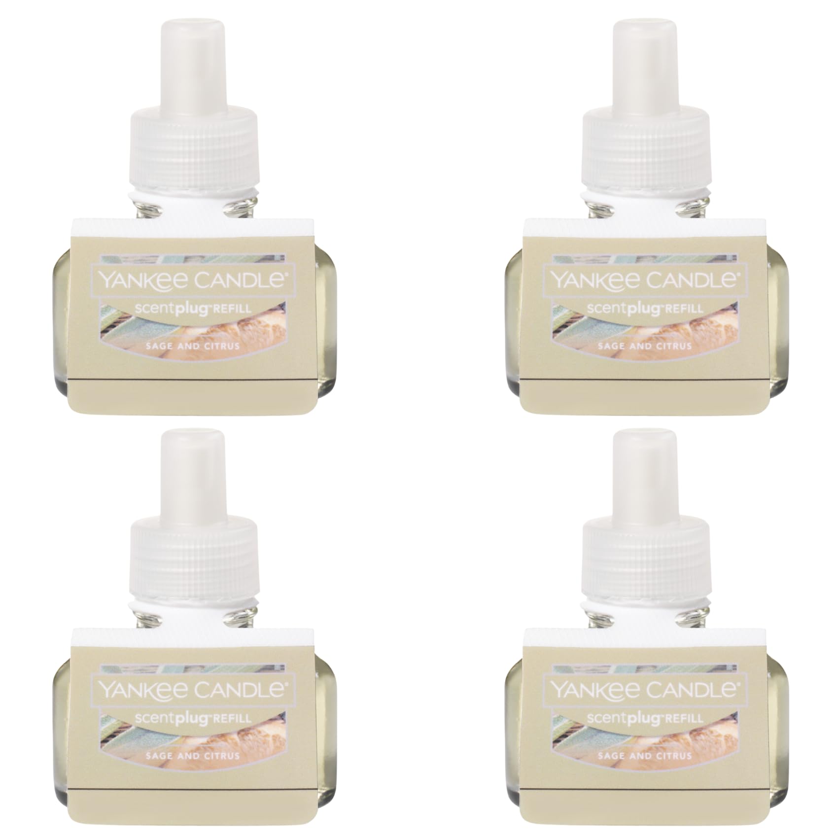 Foto 2 pulgar | Scentplug Refill Yankee Candle Sage & Citrus  18 Ml (paquete De 4) - Venta Internacional.