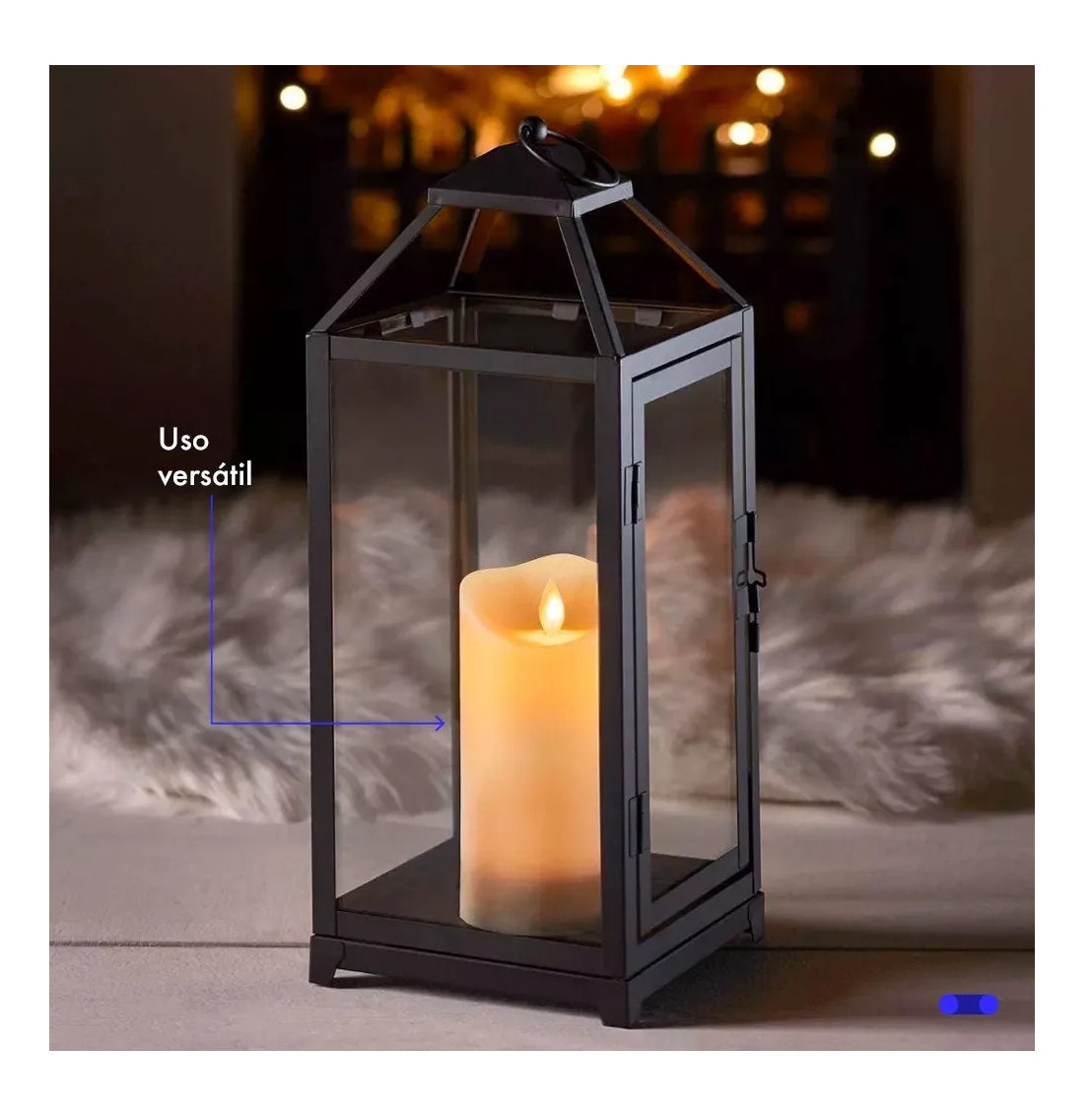 Foto 6 pulgar | Pack 6 Velas Grandes Led Flama Realista