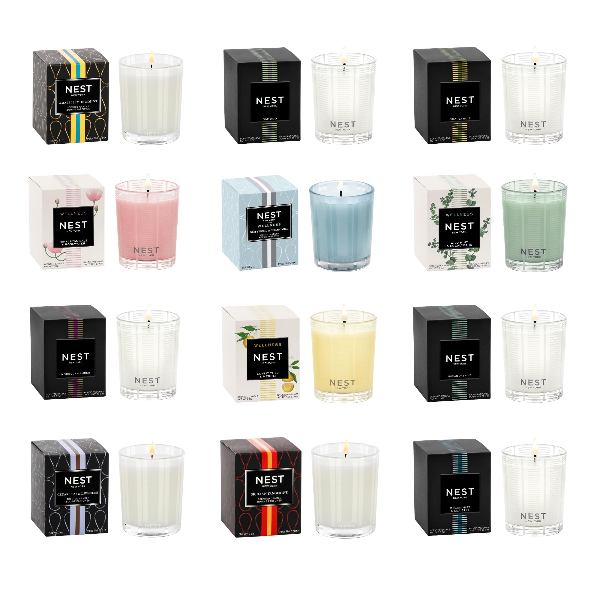 Foto 2 pulgar | Set De Velas Nest New York Votive Discovery 12 Perfumadas  60 Ml - Venta Internacional.
