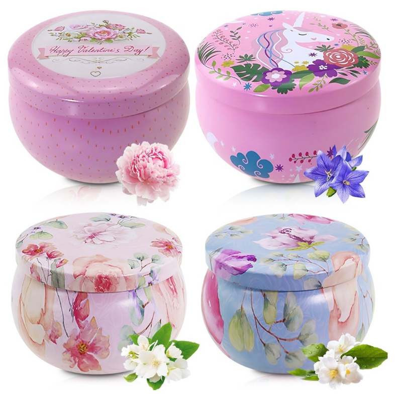 Velas Decorativas Aromáticas FUNBU de Cera para Aromaterapia 4 Piezas