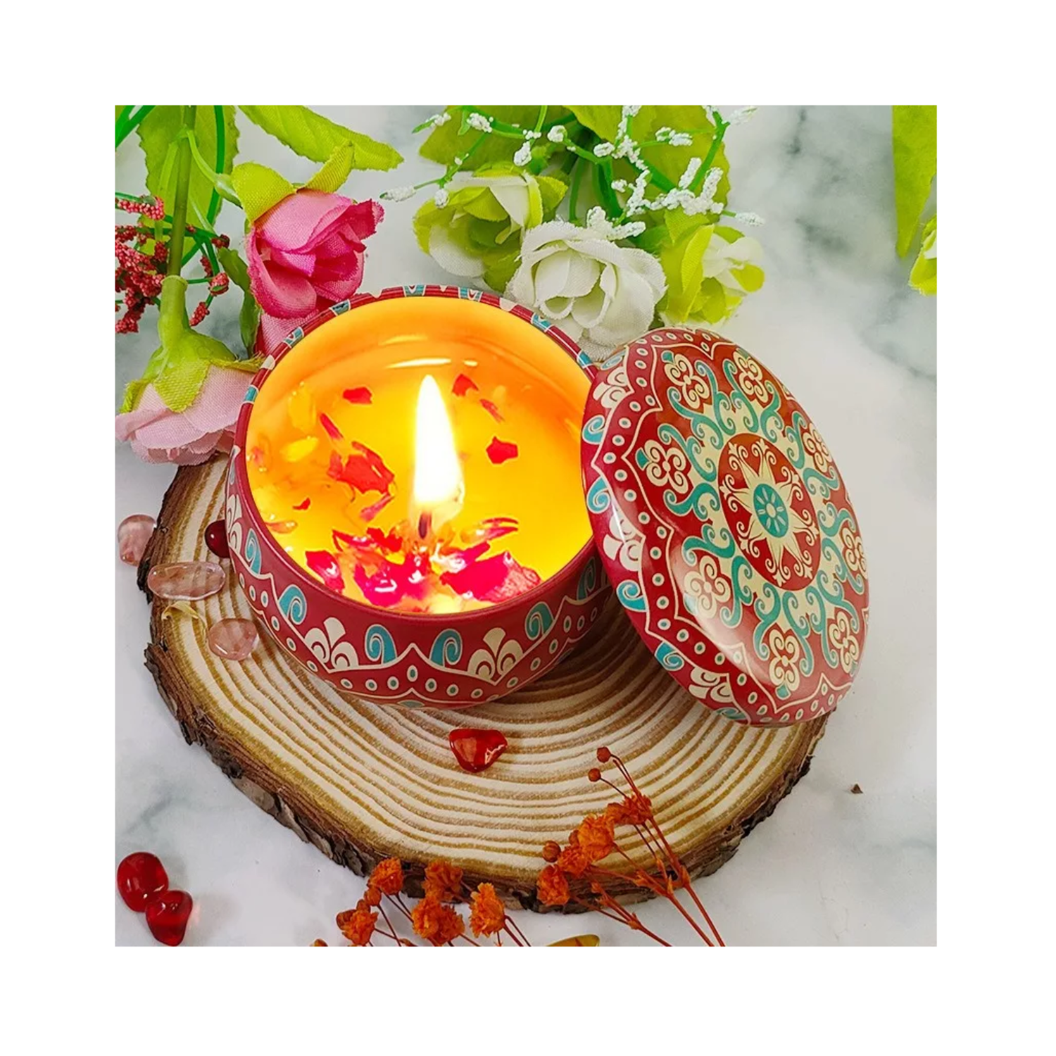 Foto 5 pulgar | Velas de Aromaterapia Cera Soja Vela Aromáticas 4 Pzs BELUG