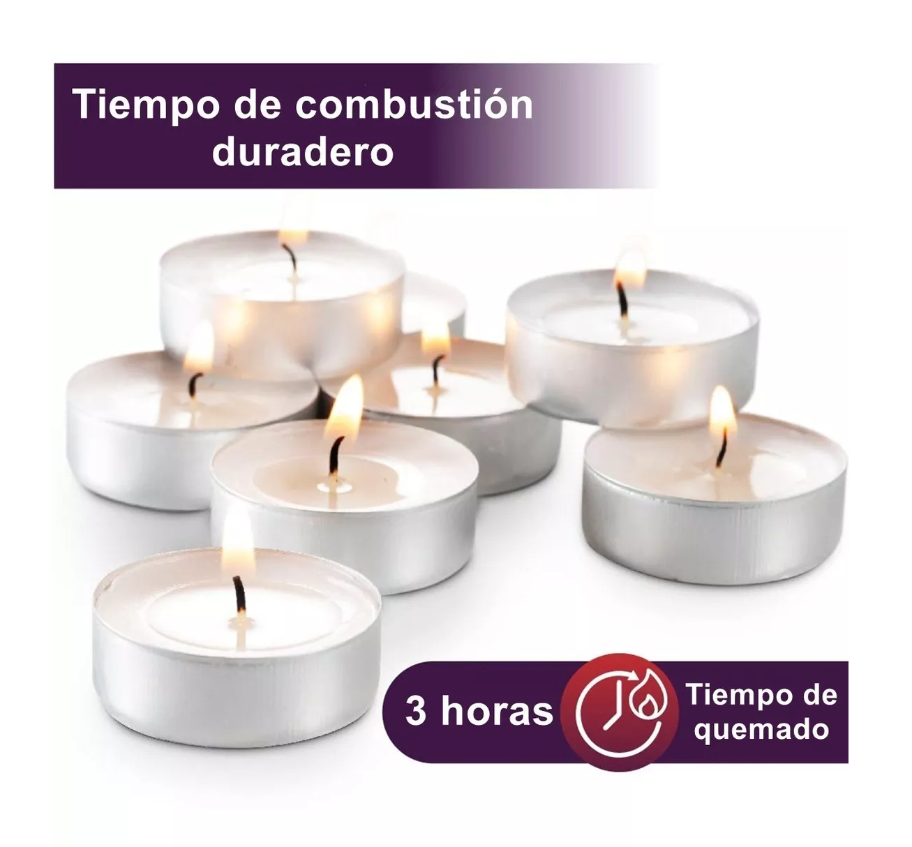 Foto 5 pulgar | Velas Flotantes Belug 100 Piezas Blanco