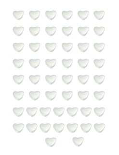 Foto 1 | Velas Flotantes Belug 50 Piezas Blanco Corazón